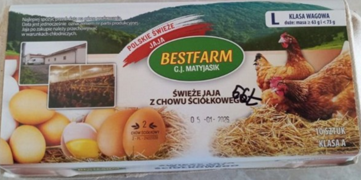 GIS wycofuje jajka przez salmonellę