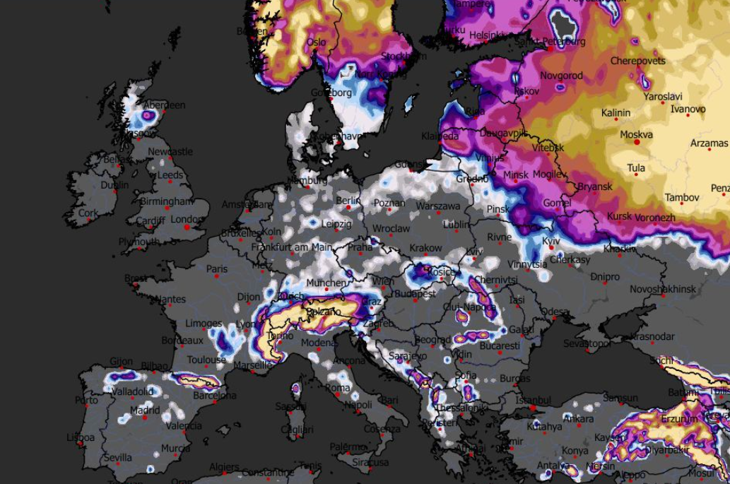 Grubość pokrywy śnieżnej 02.03