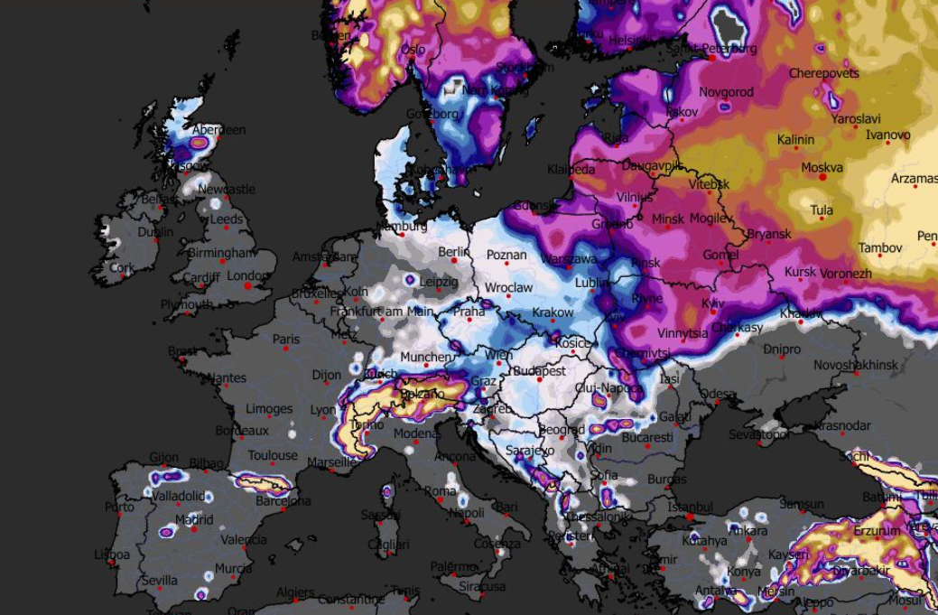 Grubość pokrywy śnieżnej 17.02