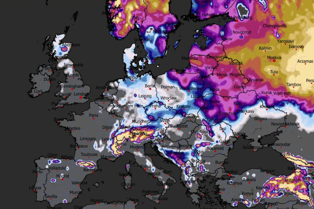 Grubość pokrywy śnieżnej 17.02