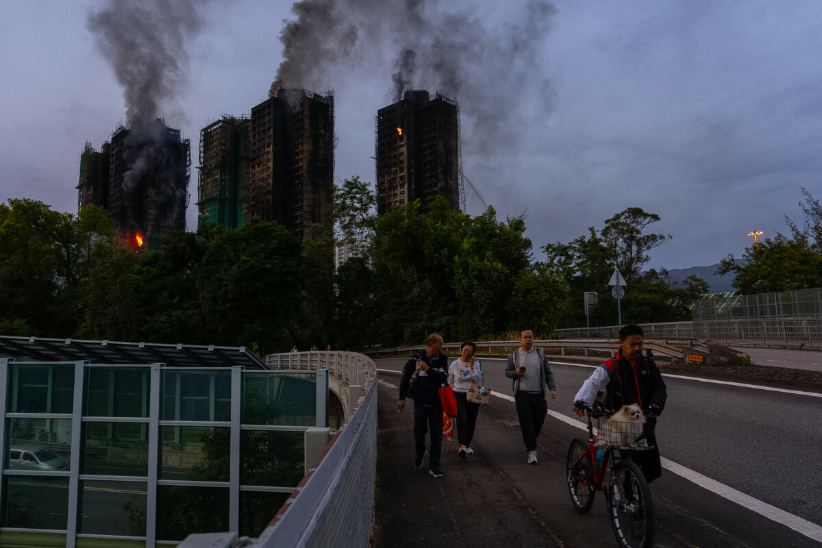 Hongkong, pożar wieżowców Wang Fuk Court