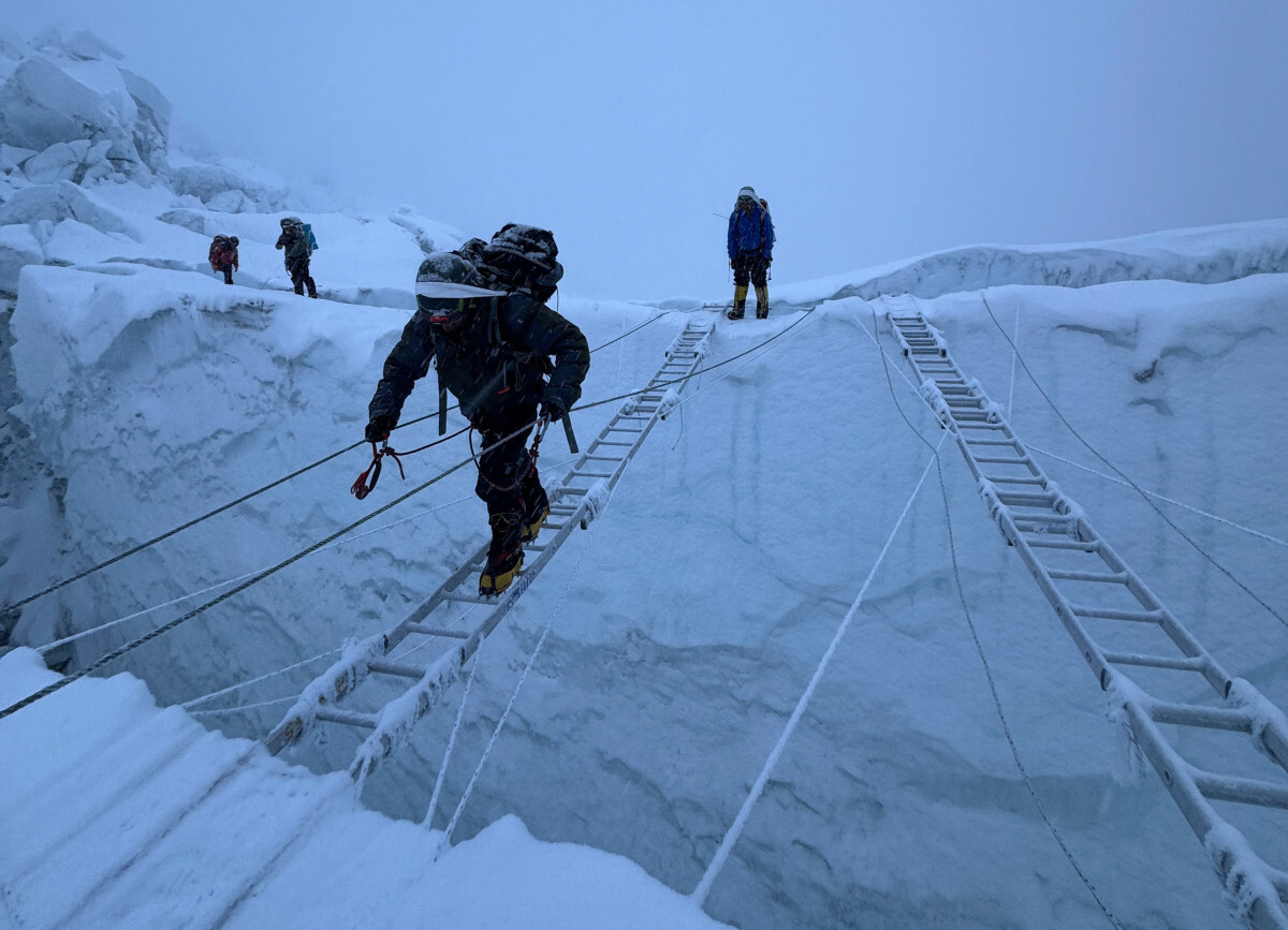 Khumbu Icefall, droga na szczyt Mount Everest