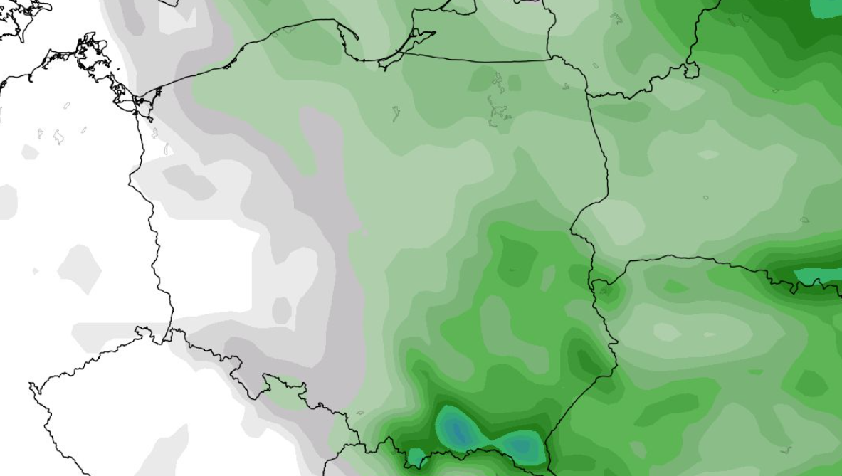 Łączna suma opadów od czasu T+0 30.04