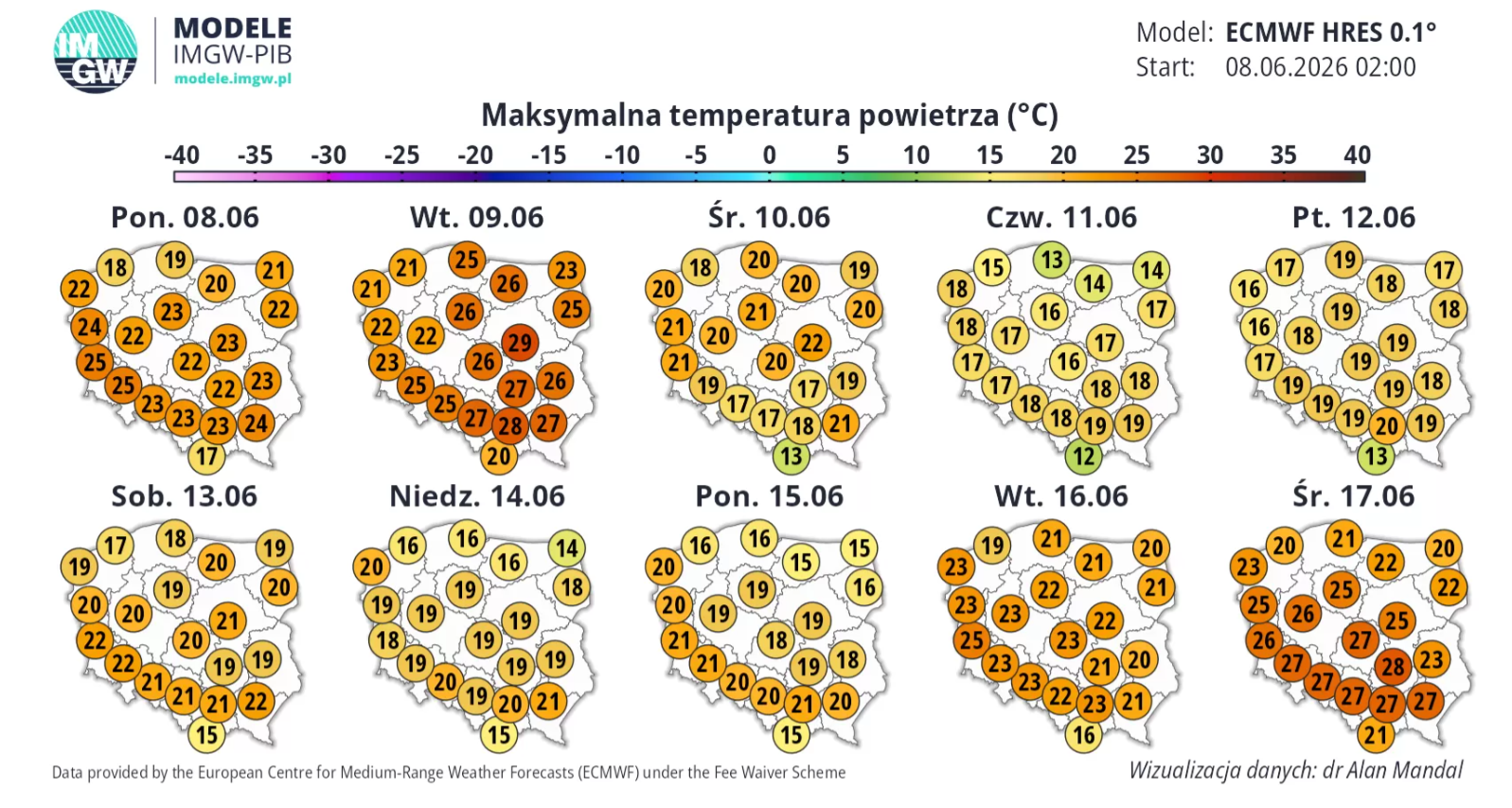 Maksymalna temperatura powietrza