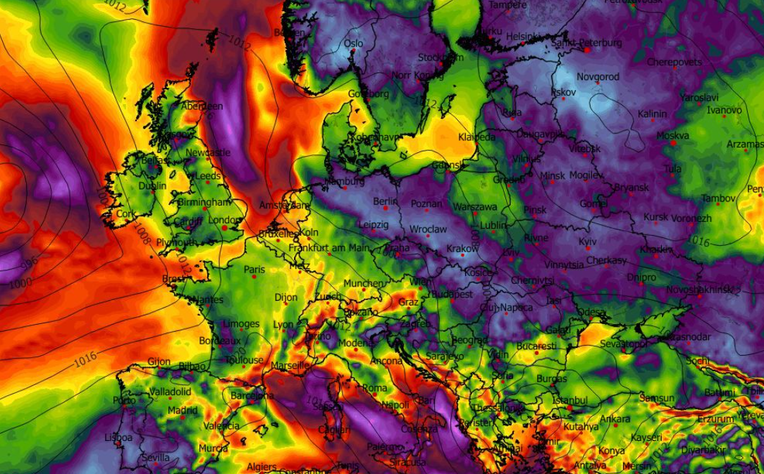 Maksymalny poryw wiatru na wysokości 10 m od czasu prognozy T+0 (km/h) 17.02