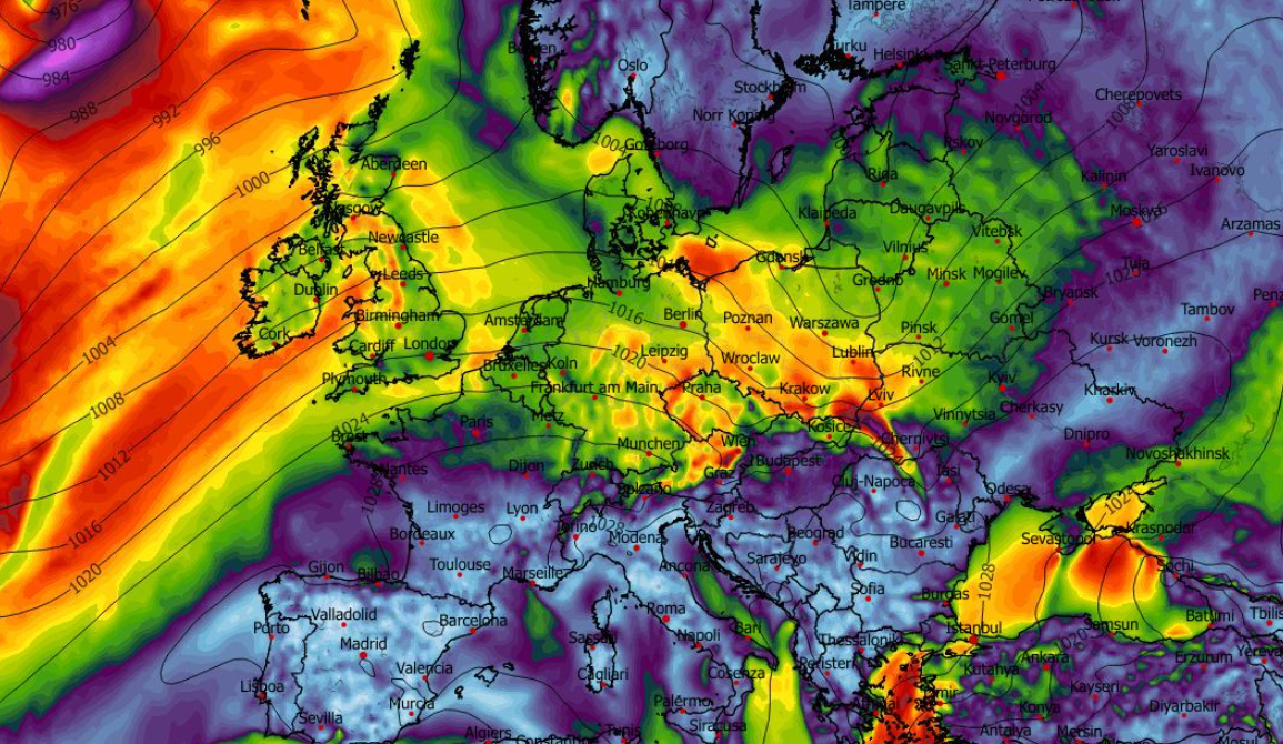 Maksymalny poryw wiatru na wysokości 10 m w ciągu ostatnich 6 h (km/h) 22.02