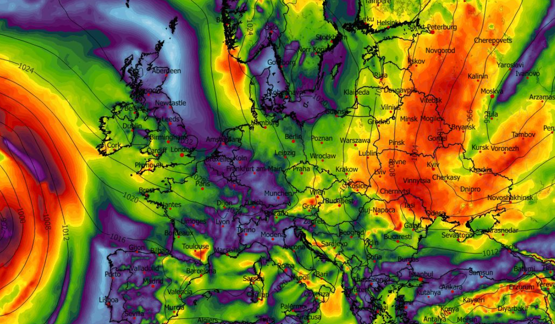 Maksymalny poryw wiatru na wysokości 10 m w ciągu ostatnich 6 h (km/h) 23.04