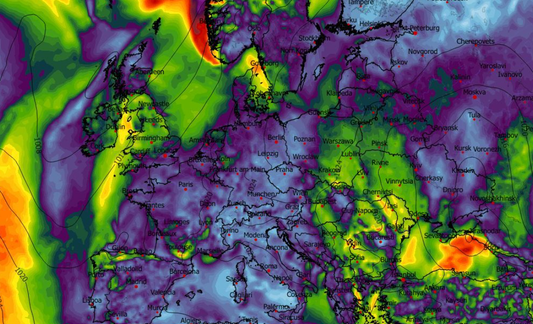 Maksymalny poryw wiatru na wysokości 10 m w ciągu ostatnich 6 h (km/h) 24.02