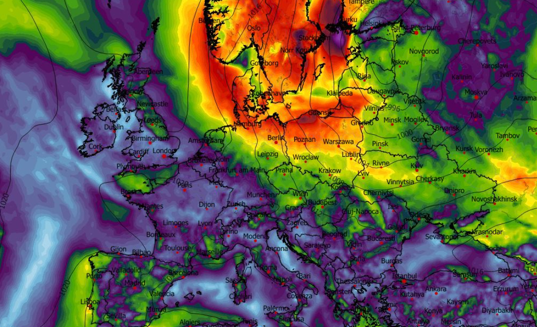 Maksymalny poryw wiatru na wysokości 10 m w ciągu ostatnich 6 h (km/h) 25.04