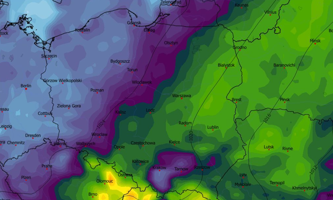 Maksymalny poryw wiatru na wysokości 10 m z ostatnich 6h (km/h) 01.04