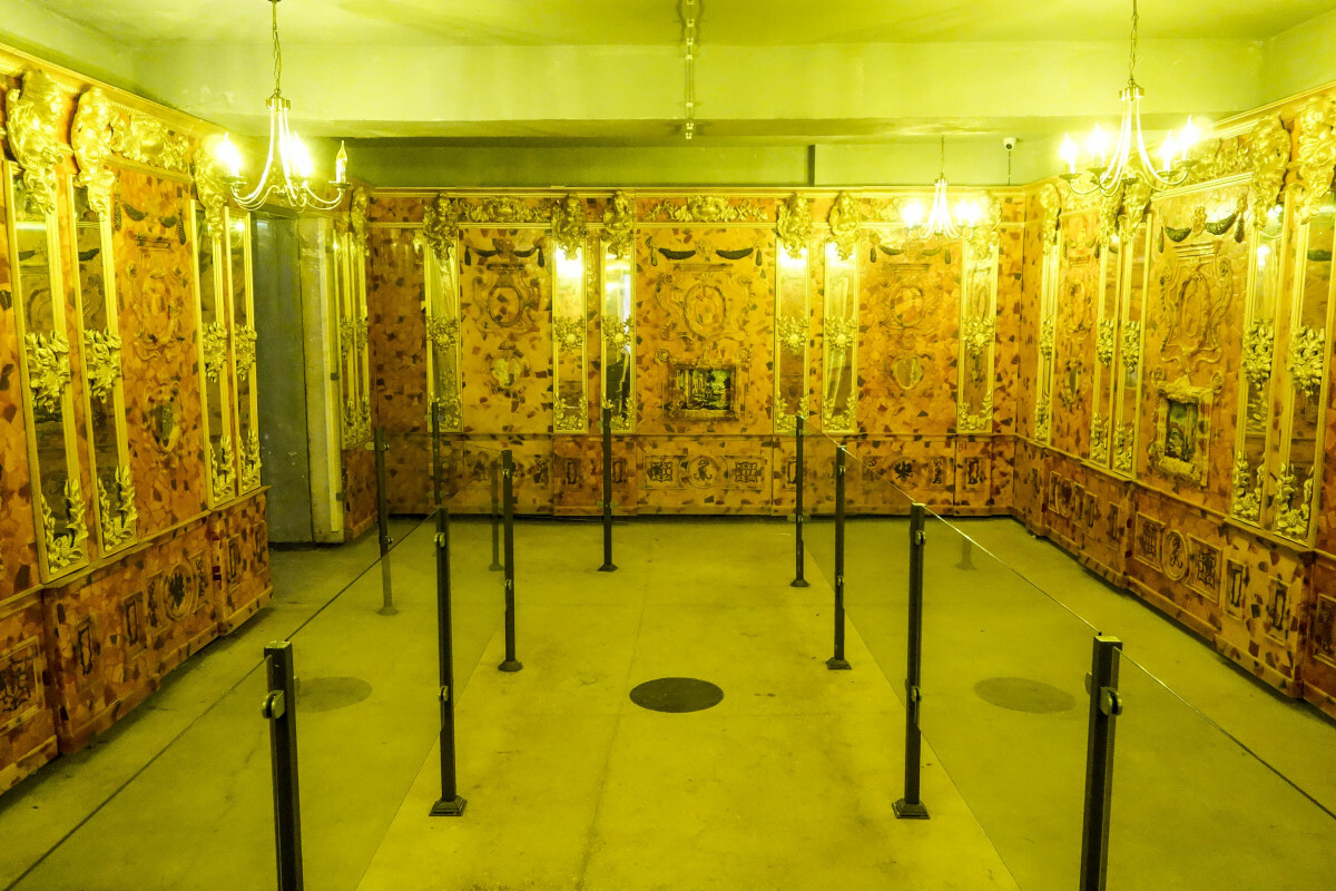 Mamerki, makieta zaginionej bursztynowej komnaty