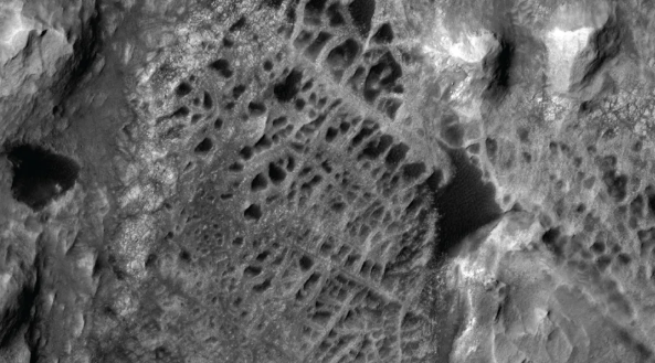 Mars, struktury jak pajęczyny