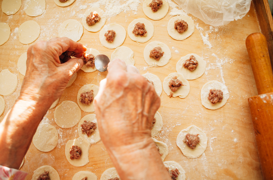 mięso kaczki jako farsz do pierogów