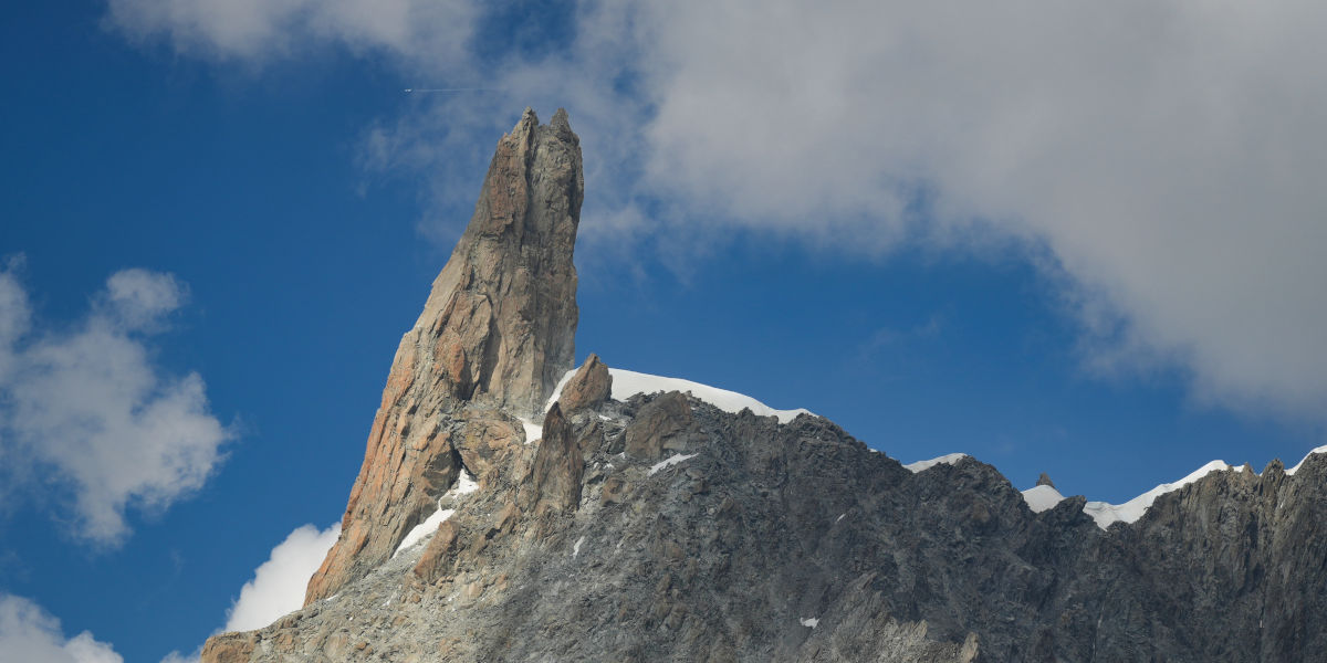 Mont Blanc, Alpy, Ząb Giganta Dent du Géant