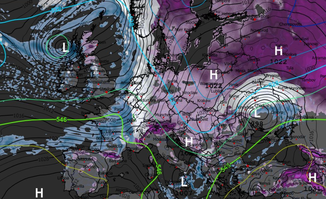 Opady, pokrywa śnieżna, grubość warstwy 15.02
