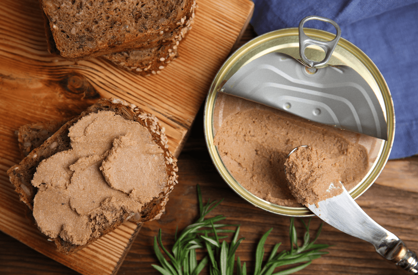 pasztet z puszki, skład i mięso