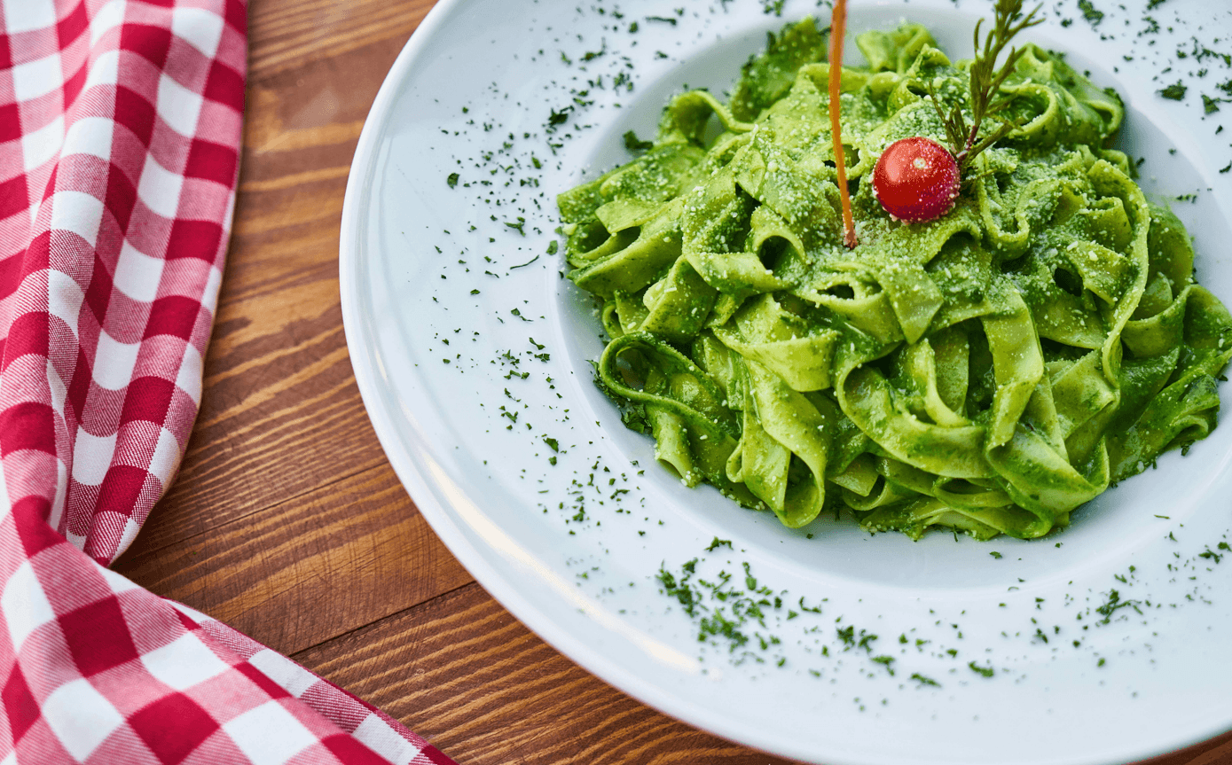 pesto z bazylii, przepis na makaron