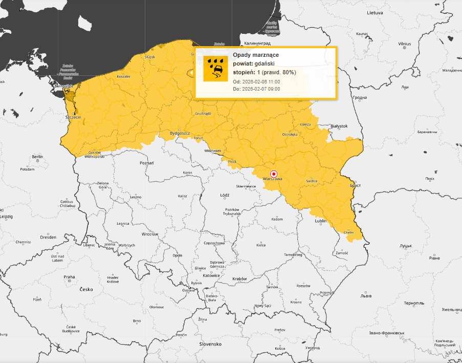 pogoda w Polsce, aktualne alerty IMGW