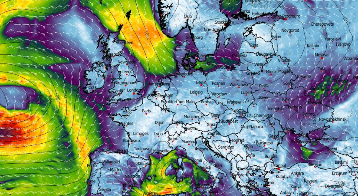 Prędkość wiatru 08.02