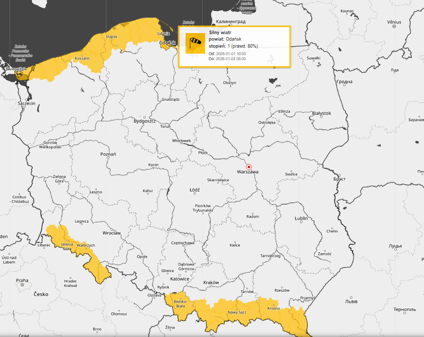 Prognoza pogody, ostrzeżenia IMGW