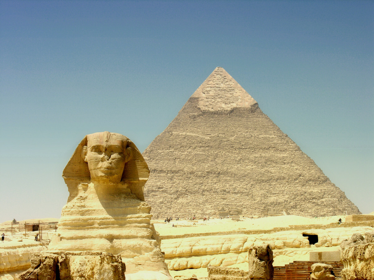 Sfinks i piramidy w Egipcie