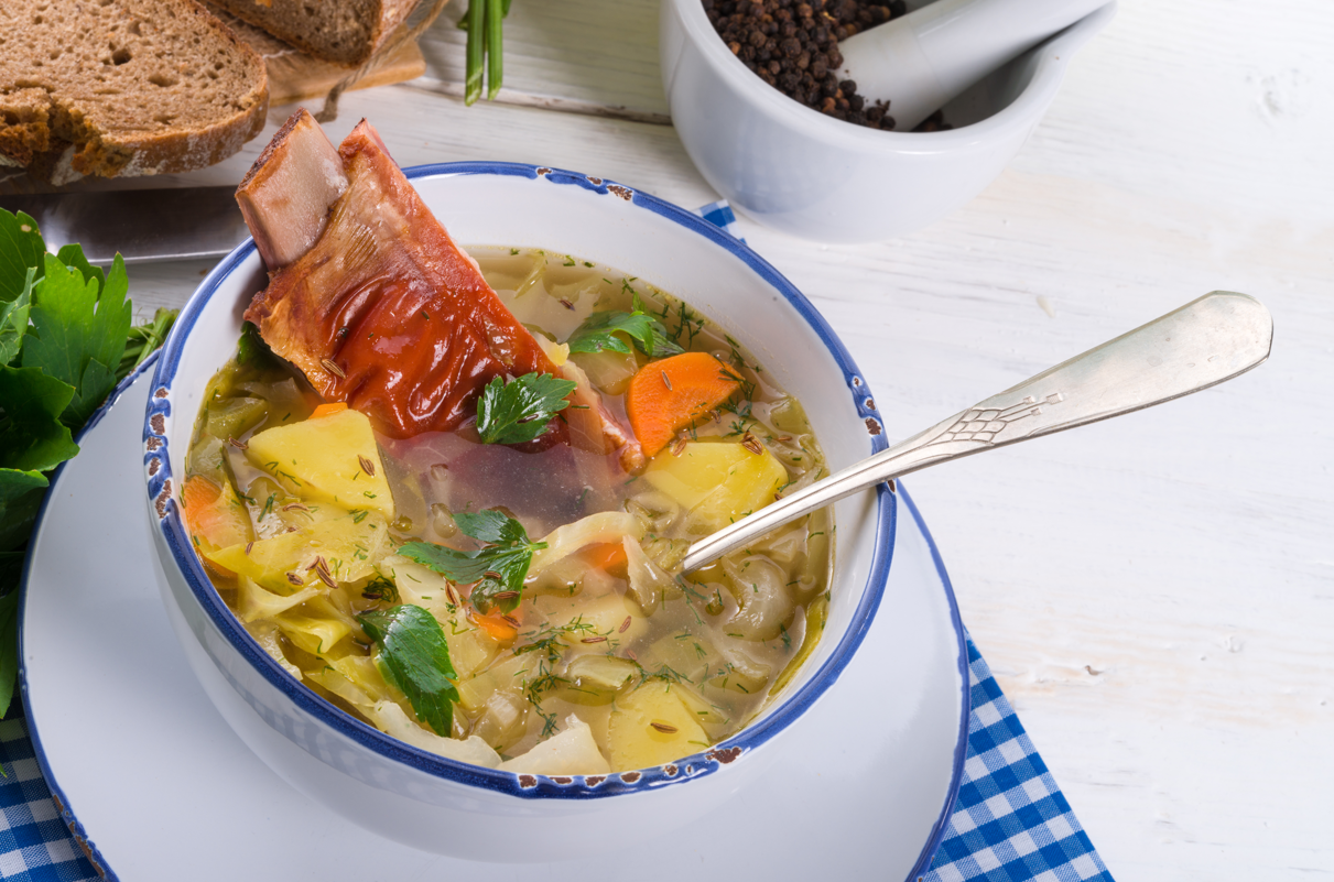 śląska zupa parzybroda z kminkiem