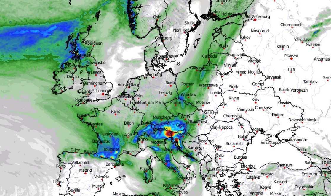 Suma opadów w ciągu 24 h 15.03