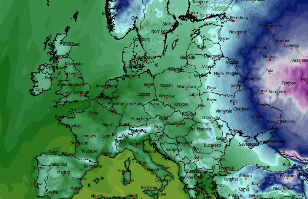 Temperatura mierzona na wysokości 2 m nad ppwierzchnią gruntu 10.03