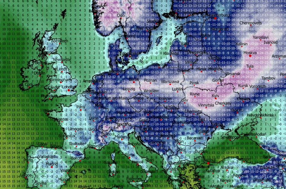 Temperatura minimalna 11.01
