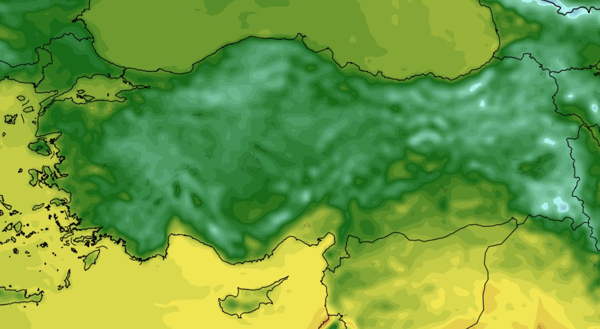 Temperatura w Turcji mierzona na wysokości 2 m nad powierzchnią gruntu 18.05