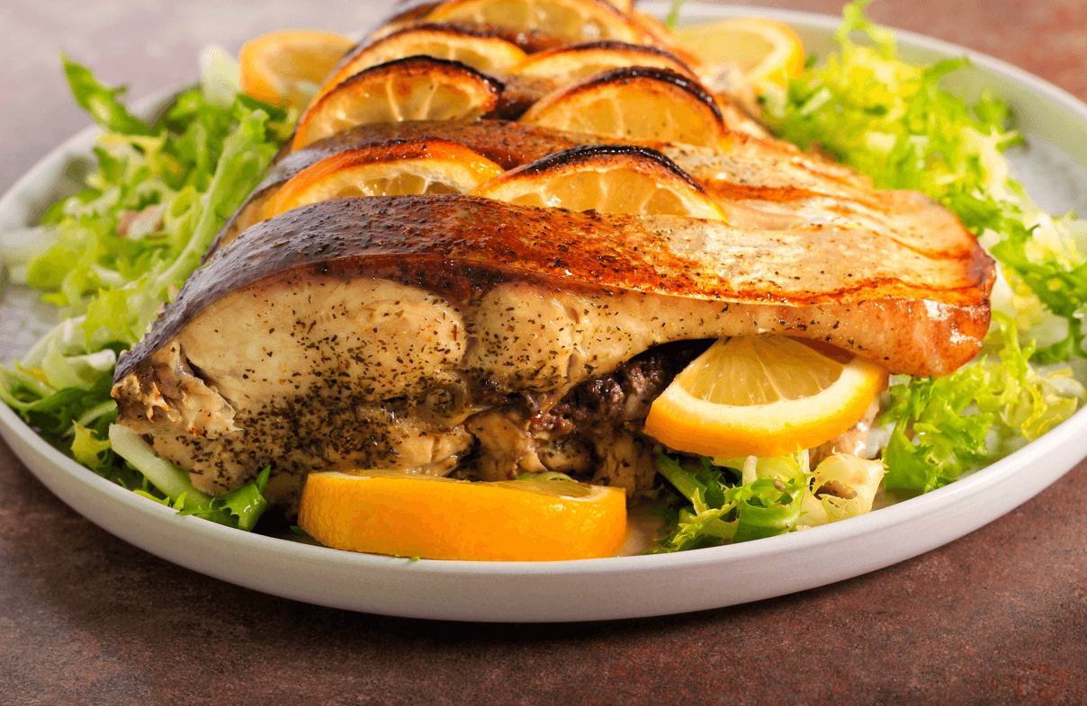 tołpyga, pieczona ryba na święta