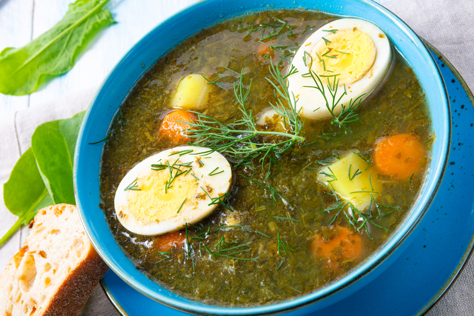 zupa szczawiowa z jajkiem