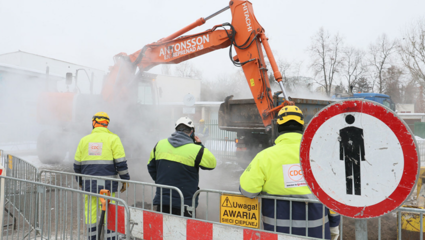 Awaria ogrzewania w Warszawie